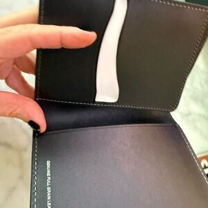 Coach Black Leather Key & Card Holder
